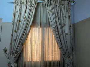 Leaf Print Curtain Set