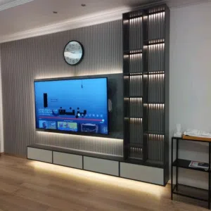 Custom TV Unit – Modern Entertainment Center وحدة تلفاز حسب الطلب – مركز ترفيهي عصري