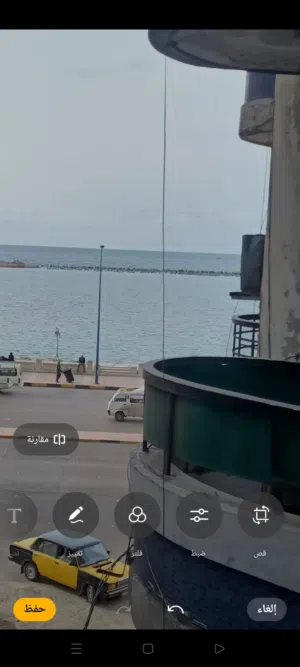 شقه علي البحر سيدي بشر بجوار العزيزيه بحر بانوراما
