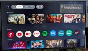 شاشة TCL P8K QLES 4K 65in  شاشة نوع تي سي ال p8k بدقة 4k بحجم 65 انتش
