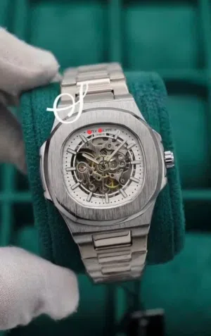 ساعة باتيك فيليب تعمل بحركة اليد اوتوماتيك مكينة ذات خزان طاقة Stainless steel