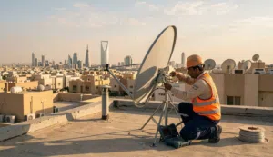 فني تركيب وصيانة ستلايت وكاميرات مراقبة بتبوك