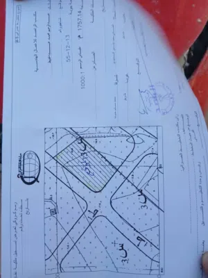 قطعة ارض طريق المشتل تاجوراء ملك حجة وشهادة عقارية