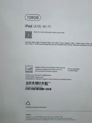 iPad A16 128 GB  Price 100 kd