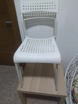 Sale IKEA table and chairs, made by Poland and India both of price 11 BD
