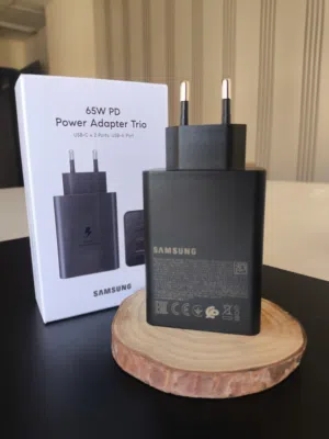 شاحن سامسونج أصلي 65W PD Trio/25W – شحن سريع جداً قوة وأداء عالي لشحن الموبايل، التابلت واللابتوب بك