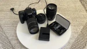 كاميرا Canon 77d مع مجموعة عدسات