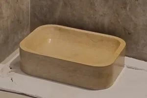 حوض مغسلة حجر طبيعي