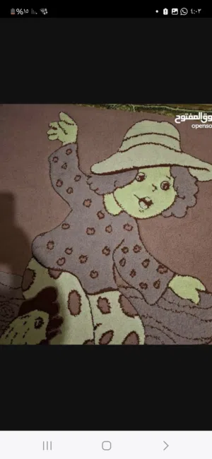 ملاحظه السعر للسجاده الواحده سجاد غرف أطفال وضعه ممتاز للبيع المستعجل بسبب الرحيل