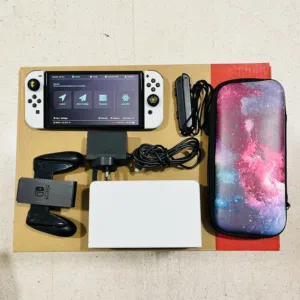 Nintendo Switch OLED Modded 128gb with accessories & Case