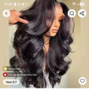 باروكة شعر طبيعي برازيلي جديده