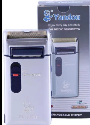 ماكينة حلاقة قابلة للشحن ماركة Yandou الجيل الثاني يمكن حلق كمية من الشحنة الكهربائية مرة واحدة بشكل