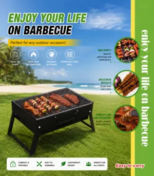 ((منقلة شواء محمولة Mini BBQ)) ((#السعر 20 الف مع التوصيل)) شواية فحم مصغرة ومحمولة مخصصة ومثالية