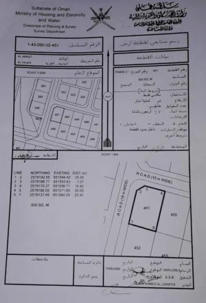600 m2 Studio Townhouse for Sale in Muscat Amerat