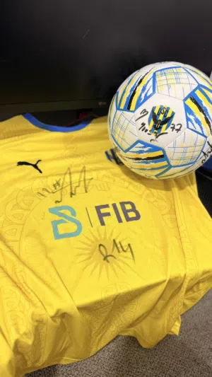 Official Duhok SC Ball & Jersey With Multiple Player Autographs
