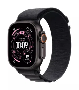 Apple Watch Ultra 3  كالجديد أسود تيتانيوم بطارية 100٪ مع كفالة على شركة أوريدو غير قابل للمساومة