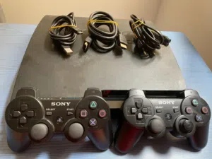 (OFFER!!)PS3 Slim 150GB + 2 Controllers + All Cables Excellent Condition