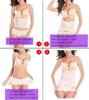 مشد النفاس - المشد الأمريكي  الثلاثي الأصلي - Ceinture post-partum – La ceinture triple américaine o