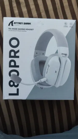 سماعة اتاك شارك L80pro لون ابيض