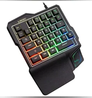 كيبورد ألعاب ميكانيكل احترافي (بيد واحدة) GK103 - إضاءة RGB وتصميم مريح للألعاب اقرأ الوصف للتفاصيل