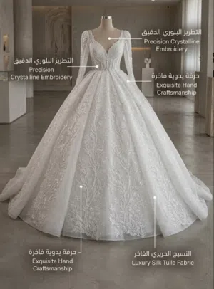 فستان عرس من ارقى الفساتين جمالا وتطريز