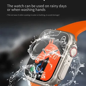 ساعة ذكية الترا 498 مللي متر Smartwatch سلسلة 8 دعوة بلوتوث اللاسلكية تهمة اللياقة البدنية سوار الري
