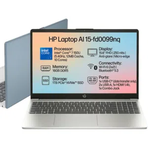 HP AI Business Laptop 15-fd0099nq, Intel Core 7 150U لابتوب اتش بي كور سفن
