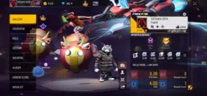 Free fire 5 year old account with awesome collections 150 t shirts and evo ak