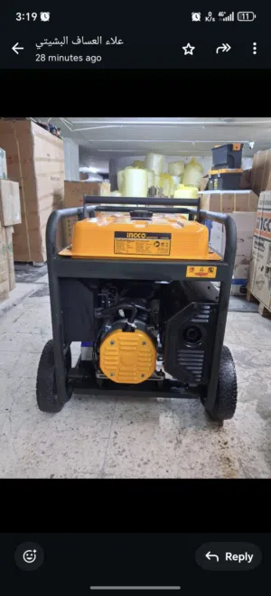 مولد كهرباء انجقو بنزين  kw12 جديد  واحد فاز و مولد كهرباء ديزل  5.5kw سايلنت جديد  3 فاز
