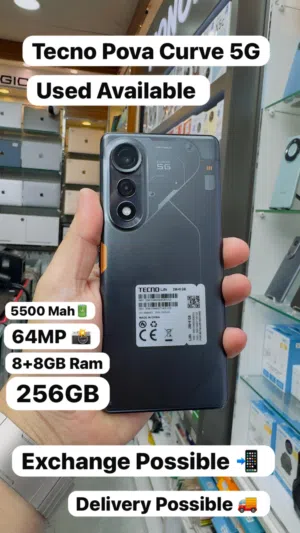 Tecno POVA Curve 5G 256gb 8+8Gb RAM Under warranty less used Fantastic Beast phone