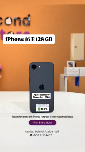Iphone 16e 128GB with apple warranty Excellent condition