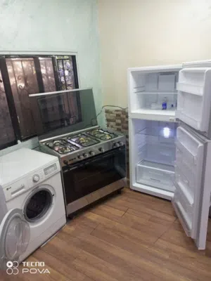 ناشونال 24قدم فل اكسسوارات توفير طاقه غاز تكنو قياس 90 ستيل كامل ال جي دايركت درايف 7كيلو 350 وا