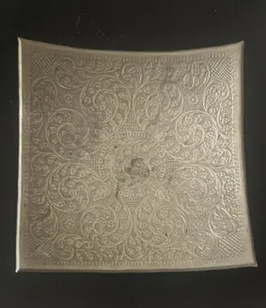 Silver plated decorative tray