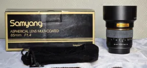 Samyang 85mm f 1.4 E  mount + deferent equipment Please see the description of all equipment