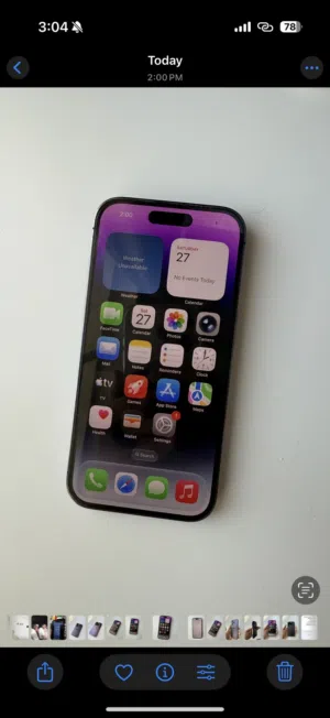 iPhone 14 Pro 256gb Deep purple  آيفون 14 برو 256 جيجا اللون البنفسجي الغامق