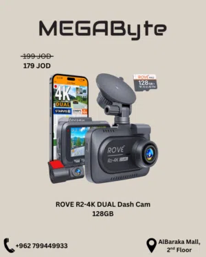 ROVE R2-4K DUAL Dash Cam 128GB -NEW MEGAByte