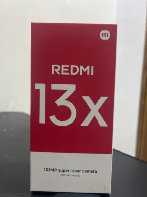 Redmi 13X 256GB  نظيف جداً —  خفيف نظيف جداً مع الكرتون