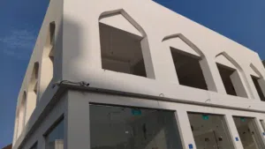 بنايه تجاري جديد قريب من سوق مطرح أقل من 500 م  new commercial building near muttrah suq  shops