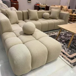 عرض خاص ومميز كورنر بابلز حرف L مع كنبه مزدوجة 9 مقاعد كفالة 5 سنوات الاسفنج دانلوب عالي الجودة
