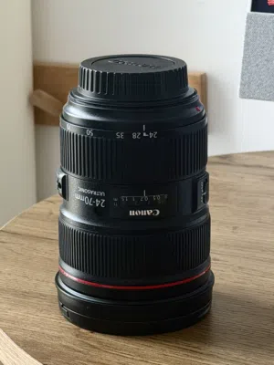 CANON LENS EF 24-70MM F/2.8 US with protector lens filter