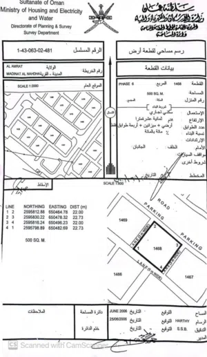 Commercial Land for Sale in Muscat Amerat