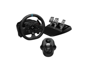 Logitech G Logitech g923 racing wheel and pedals and driving force shifter bundle