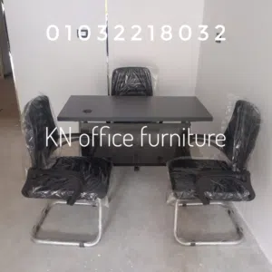 مكتب خشب mdf اسبانى شاسه معدن من شركة kn office furniture