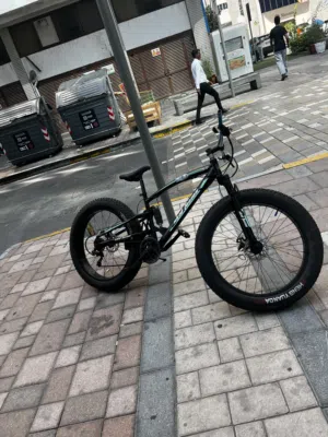 Bike changed wheels and handlebar