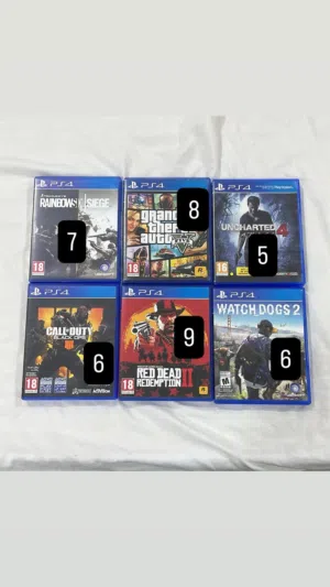 اشرطة ألعاب بليستيشن 4