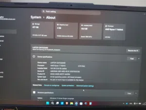 لابتوب asus tuf gaming a 15 للبيع