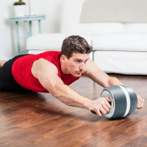عجلة تمارين البطن Perfect Fitness Ab Carver Roller Wheel مع مقاومة زنبركية معدات تمارين أساسية منزلي