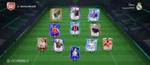 حساب FC mobile ovr121 بثمن 1200dhمغربي