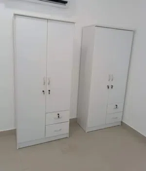 Small cupboard and bed with mattress available.