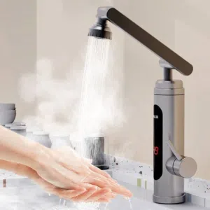 حنفية التسخين الفوري الستانلس مع شاشة رقمية